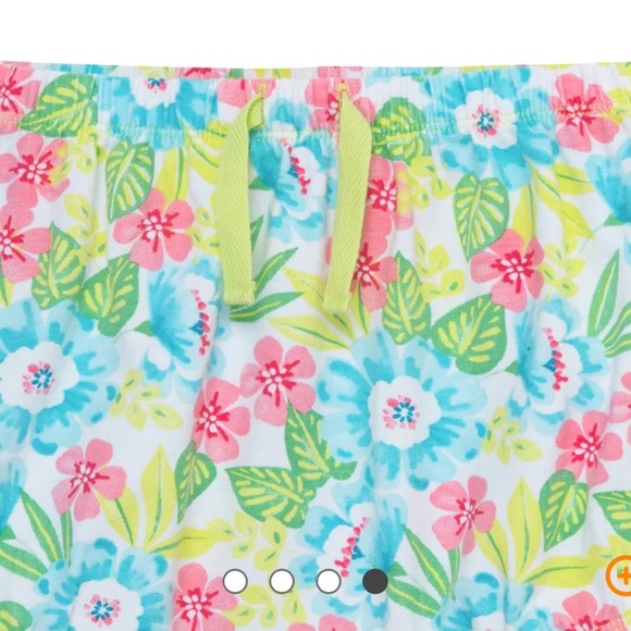 NWT peek baby girls two piece floral shorts set Sz 12-18 months tropical - Picture 3 of 4